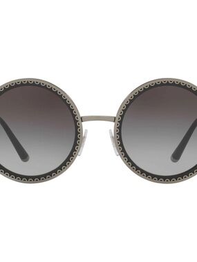 Dolce & Gabbana Black Frames with Purple Lenses Round Sunglasses DG2211